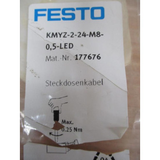 Festo KMYZ-2-24-M8-0,5-LED Connecting Cable 177676