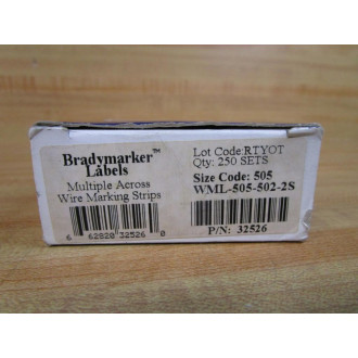 Brady WML-505-502-2S Wire Marking Strips 32526