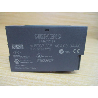Siemens 6ES7 138-4CA00-0AA0 Simatic S7 Power Module 6ES71384CA000AA0 - New No Box