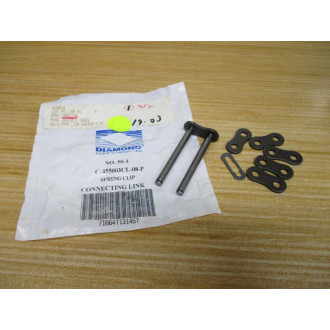 Diamond C-455003CL-08-P Spring Clip Connecting Link 50-3 (Pack of 6)