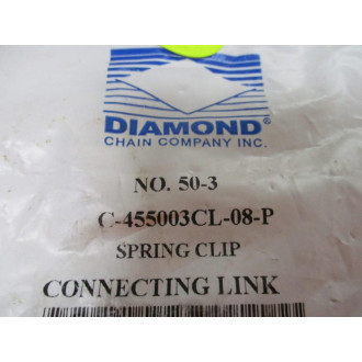 Diamond C-455003CL-08-P Spring Clip Connecting Link 50-3 (Pack of 6)