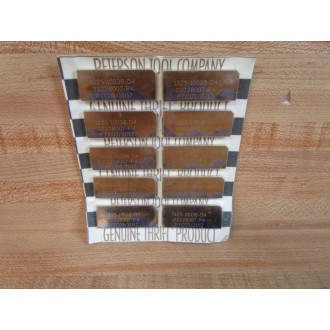Peterson Tool 1325-10038-D4 Insert 22228007-P4 (Pack of 10)