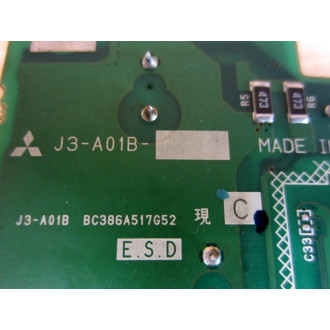 Mitsubishi J3-A01B Circuit Board BC386A517G52 Non-Refundable - Parts Only