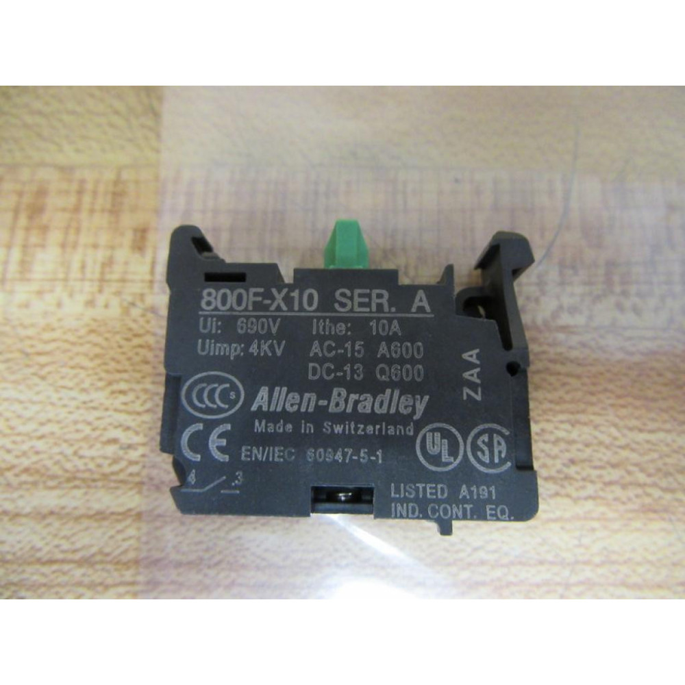 Allen Bradley 800F-PX20 Contact Cartridge W Latch 800FPX20 - New No Box