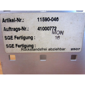 SBU Manufacturing 11590-046 Circuit Board Chassis 11590046 - Used