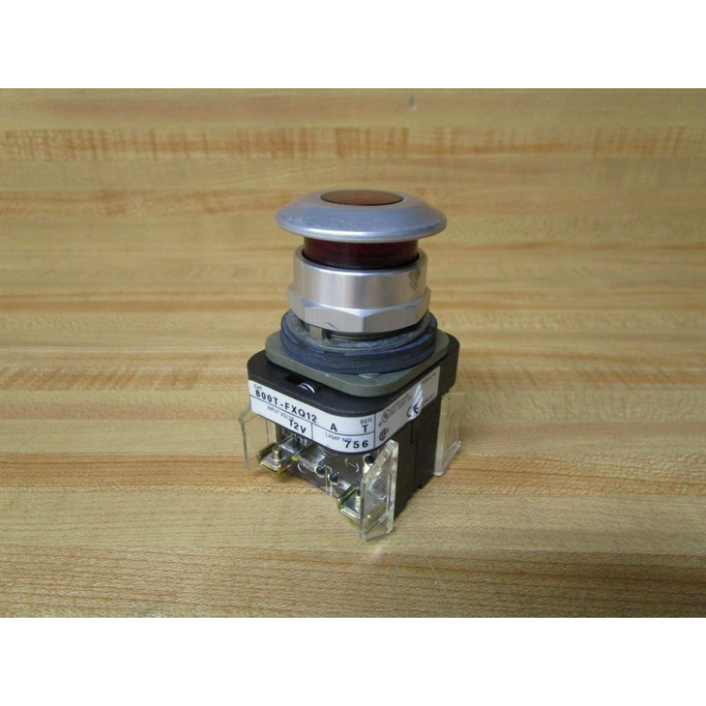 Allen Bradley 800T-FXQ12 Button 800T-FXQ12A 1 Blank, 800T-XA Red - New No Box