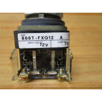 Allen Bradley 800T-FXQ12 Button 800T-FXQ12A 1 Blank, 800T-XA Red - New No Box