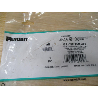 Panduit UTPSP1MGRY Pan-Net Patch Cord