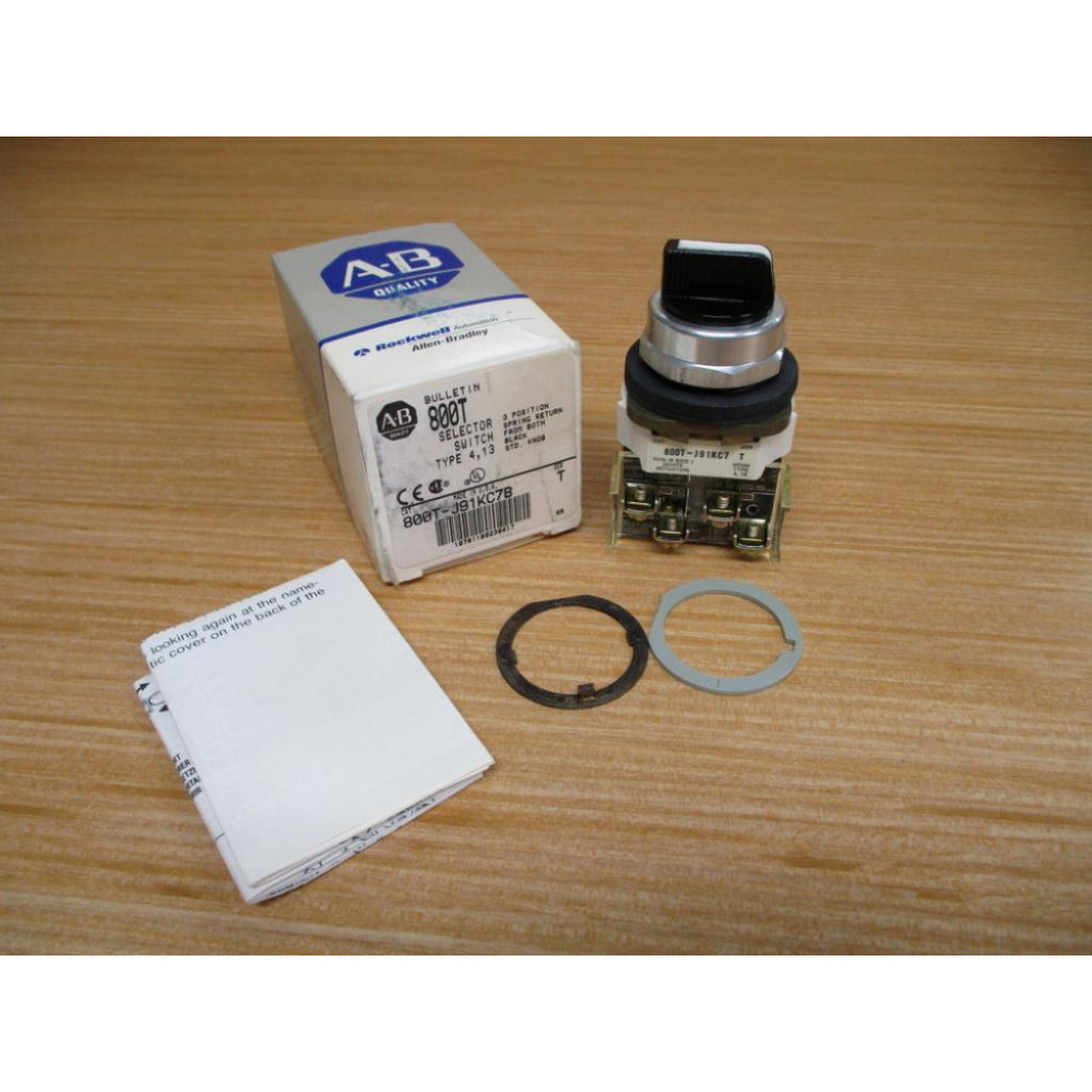 Allen Bradley 800T-J91KC7B Switch 800TKJ91KC7B W(2) 800T-XA