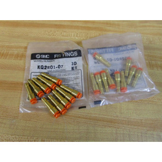 SMC KQ2R01-07 Reducer Fitting KQ2R0107 (Pack of 20)
