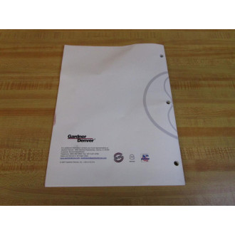 Gardner Denver SB-7-621 Sutorbilt Service Manual SB7621 - New No Box