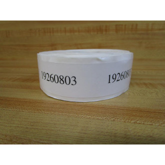19260803 Numbered Stickers, Labels - New No Box