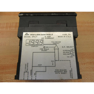 Red Lion Controls APLIT405 AC Current Meter - Used