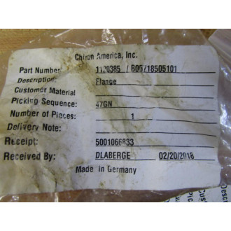 Chiron America 1120385 Housing Flange CW0718 - New No Box