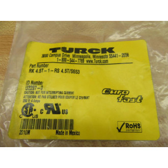 Turck RK 4.5T-RS 4.5TS653 Cordset RK45TRS45TS653