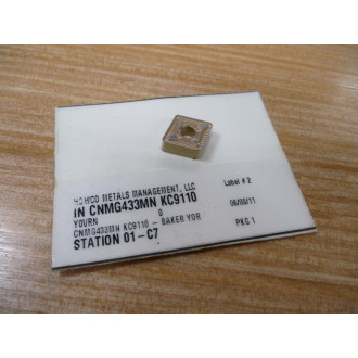 Howco Metals Management CNMG433MN KC9110 Carbide Insert CNMG433MNKC9110 (Pack of 4)