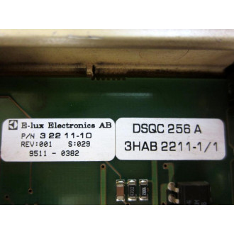 ABB 3HAB2211-81 DSQC 256A Sensor Board 3HAB2211-11 wFace Plate - Used