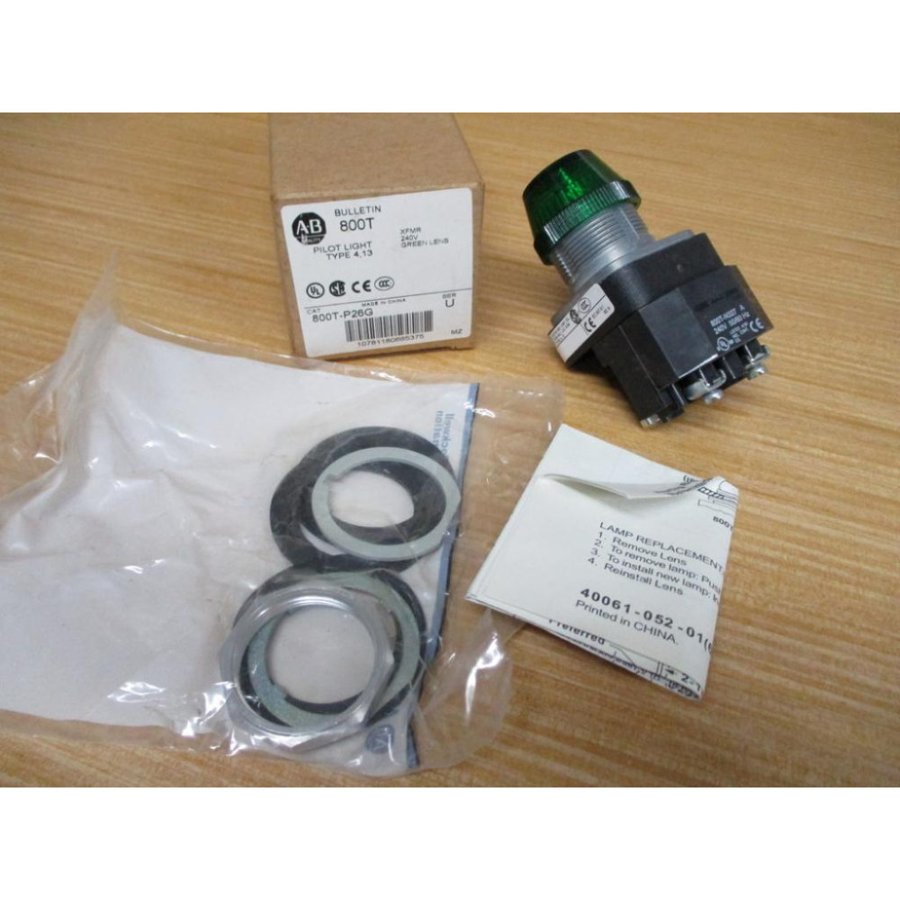 Allen Bradley 800T-P26G Pilot Light Unit 800TP26G W800T-N327