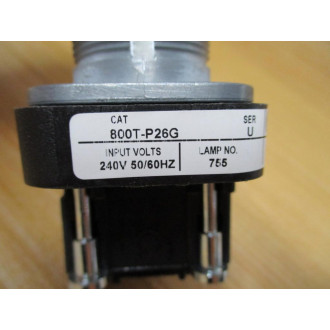 Allen Bradley 800T-P26G Pilot Light Unit 800TP26G W800T-N327 Series U