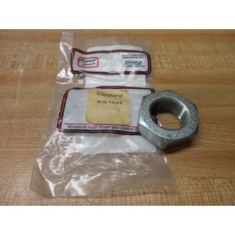 Clippard N16-14-SS Stainless Steel Hex Nut N1614SS (Pack of 7)