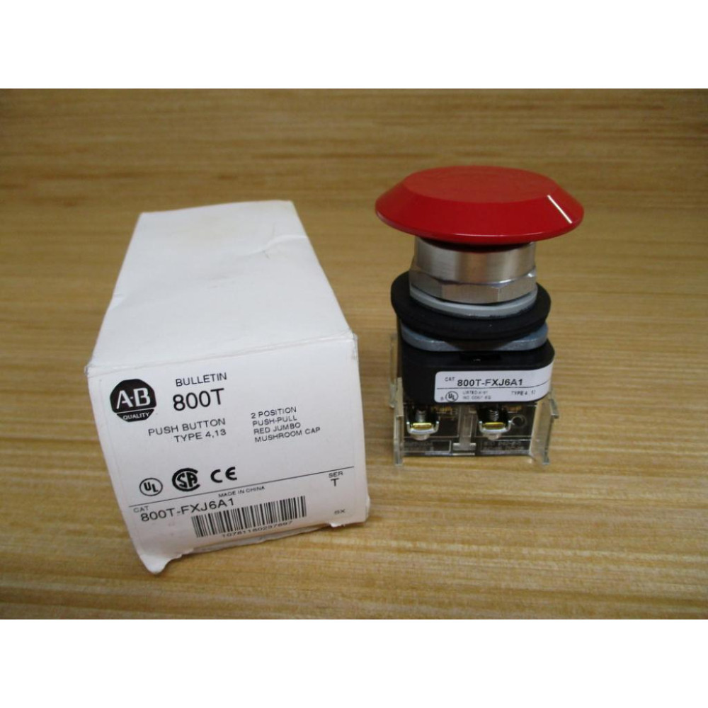 Allen Bradley 800T-FXJ6A1 Red Button  800TFXJ6A1 .