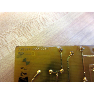 MPCo. 227-000-0284 Range Card 14988-70 180-146-00-09 - Used