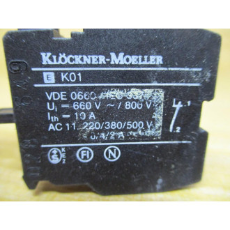 Klockner Moeller EK01 Contact EKO1 (Pack of 5) - Used