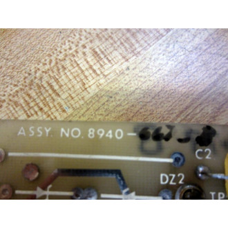Warner & Swasey 8940-755 Servo Pre-Amp Card 8940-6673 - Used