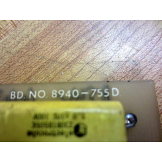 Warner & Swasey 8940-755 Servo Pre-Amp Card 8940-6673 - Used