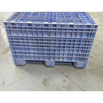 Buckhorn 45" x 48" x 34" Collapsible Plastic Pallet Box (Pack of 17) - Used