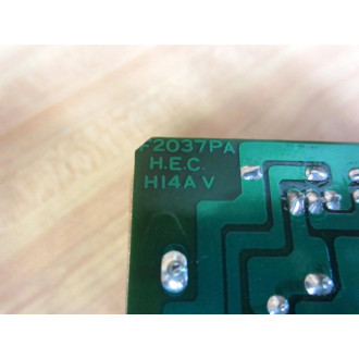 H.E.C. F2036PA Circuit Board Assy F2037PA - Used
