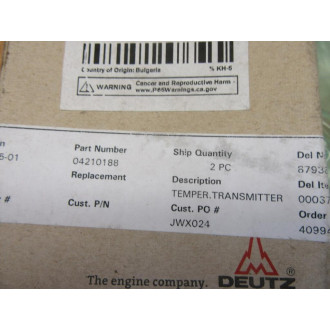 Deutz 04210188 Temperature Transmitter