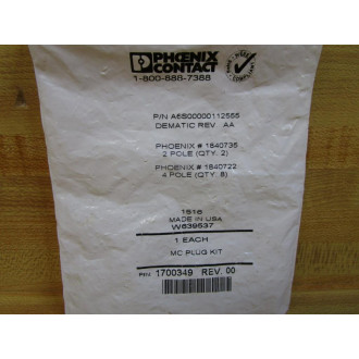 Phoenix Contact 1700349 MC Plug Kit 1516