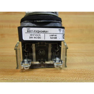Allen Bradley 800T-FXQH24RA1 Red Button W 800T-XA1 & 800T-Blank - Used