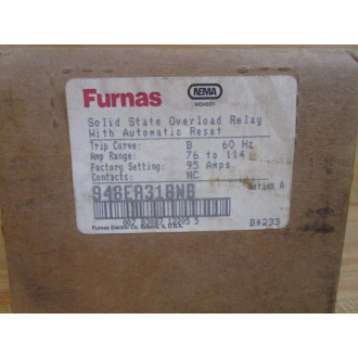 Furnas 948EA31BNB Solid State Overload Relay 948EA31B