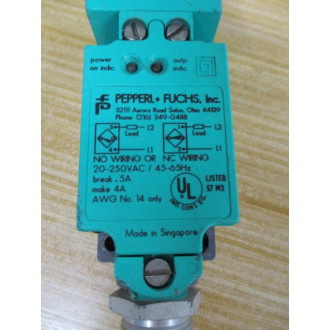 Pepperl + Fuchs NJ20-U4-W Proximity Switch NJ20U4W - Used