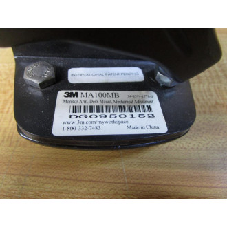 3M MA100MB Mechanical Adjust Monitor Arm - Used