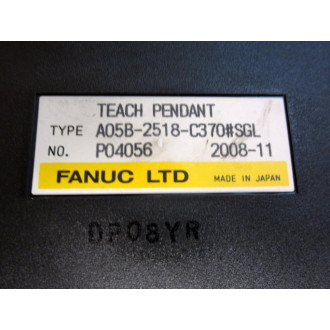 Fanuc A05B-2518-C370SGL Pendant A05B2518C370SGL Enc.wButtons Only wo Glass - Used