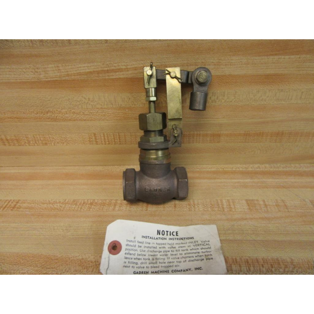 Gadren GCF75V Float Valve - New No Box