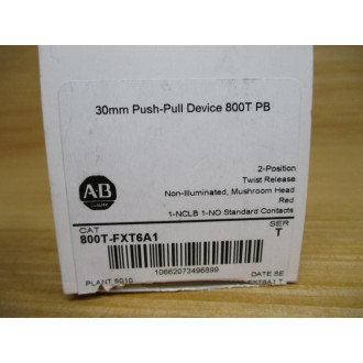 Allen Bradley 800T-FXT6A1 Red Button W800T-XA1