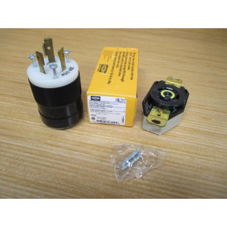 Hubbell HBL 2310 Twist-Lock Receptacle  HBL2310 W Plug (Pack of 5)