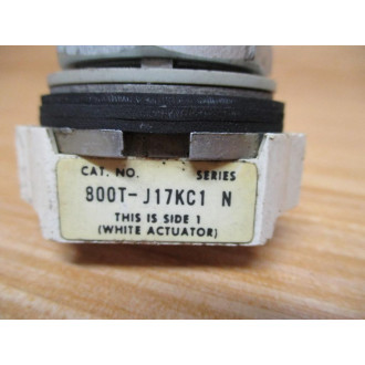 Allen Bradley 800T-J17KC1 Selector Switch 800TJ17KC1 W Knob - Used