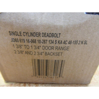 Schlage JD60 619 16-068 Deadbolt Set JD6061916068