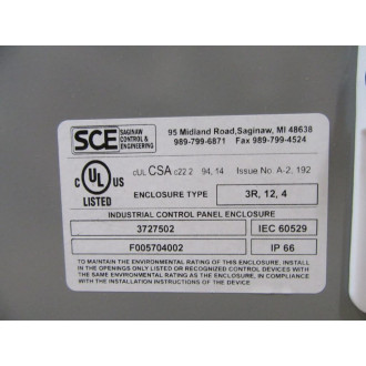 SCE 3727502 Enclosure - Used