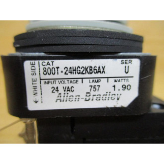Allen Bradley 800T-24HG2KB6AX Selector Switch Red, Ser. U - New No Box