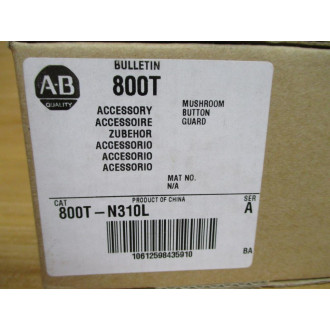 Allen Bradley 800T-N310L Mushroom Button Guard 800TN310L