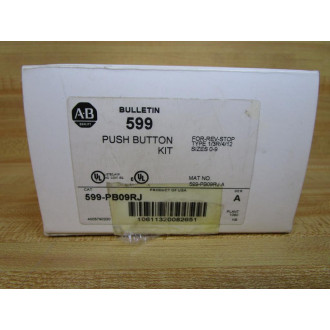 Allen Bradley 599-PB09RJ Push Button Kit 599PB09RJ