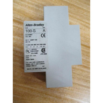 Allen Bradley 100-SA20 Auxiliary Contact 100SA20 Ser A