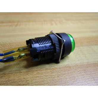 Omron M2GT-7001-3 Push Button Switch M2GT70013 Green WWires - Used