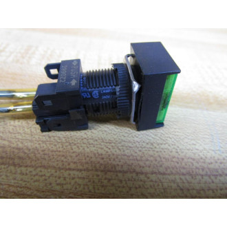Omron A3GJ-6011-3 Pushbutton Green WWires - Used